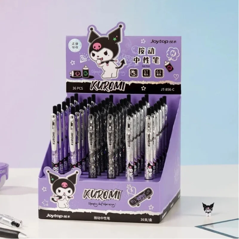6/36pcs Kawaii Kuromi Dark Series Press Gel Pen 0.5mm Black Quick-Drying Signature Pen Student Stationery Gift Wholesale
6/36pcs Kawaii Kuromi Dark Series Press Gel Pen 0.5mm Black Quick-Drying Signature Pen Student Stationery Gift Wholesale