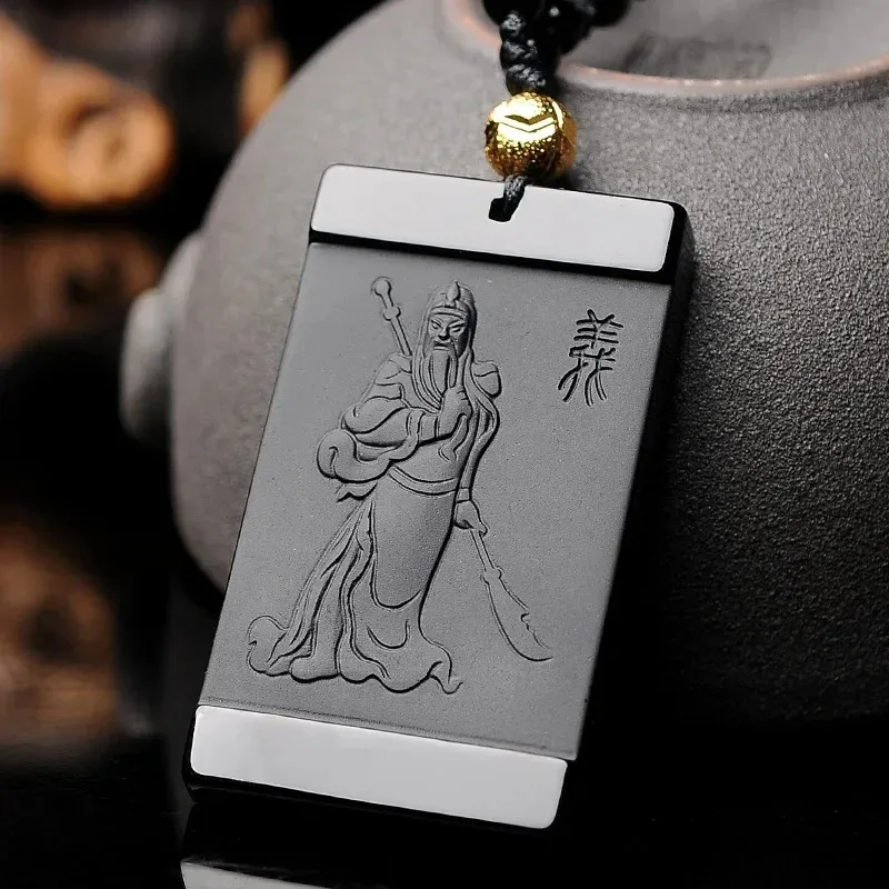 Natural Obsidian Hand Carved Guan Gong Pendant Fashion Jewelry Men's and Women's Necklaces Gift Accessories
Natural Obsidian Hand Carved Guan Gong Pendant Fashion Jewelry Men's and Women's Necklaces Gift Accessories