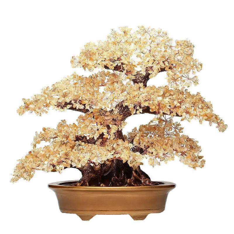 Natural citrine lucky money tree company housewarming home decoration living room entrance study creative gift ornament
Natural citrine lucky money tree company housewarming home decoration living room entrance study creative gift ornament