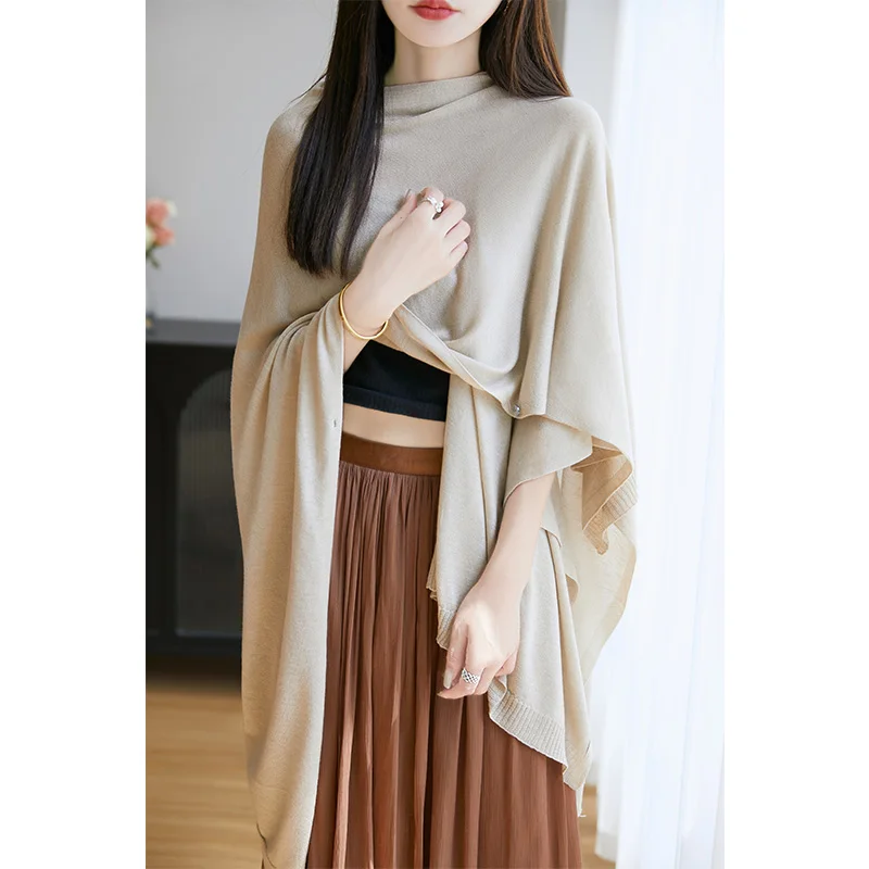 Ladies' 100% Merino Wool Shawl Cardigan Cashmere Solid Color Casual and Comfortable Skin Friendly Autumn and Winter Top Clothing
Ladies' 100% Merino Wool Shawl Cardigan Cashmere Solid Color Casual and Comfortable Skin Friendly Autumn and Winter Top Clothing