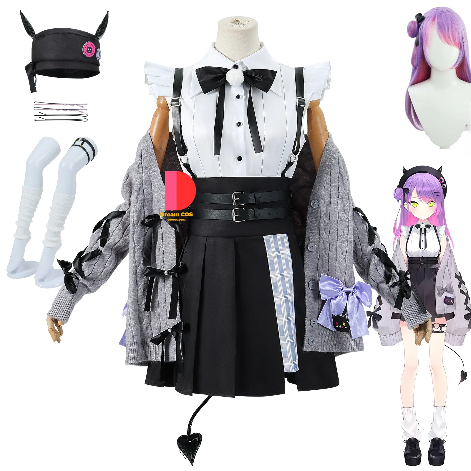 Virtual YouTuber VTuber Hololive Tokoyami Towa Outfits Cosplay Costumes for Women Cute Anime Wig Coat Outfit Comic-Con Love Live
Virtual YouTuber VTuber Hololive Tokoyami Towa Outfits Cosplay Costumes for Women Cute Anime Wig Coat Outfit Comic-Con Love Live