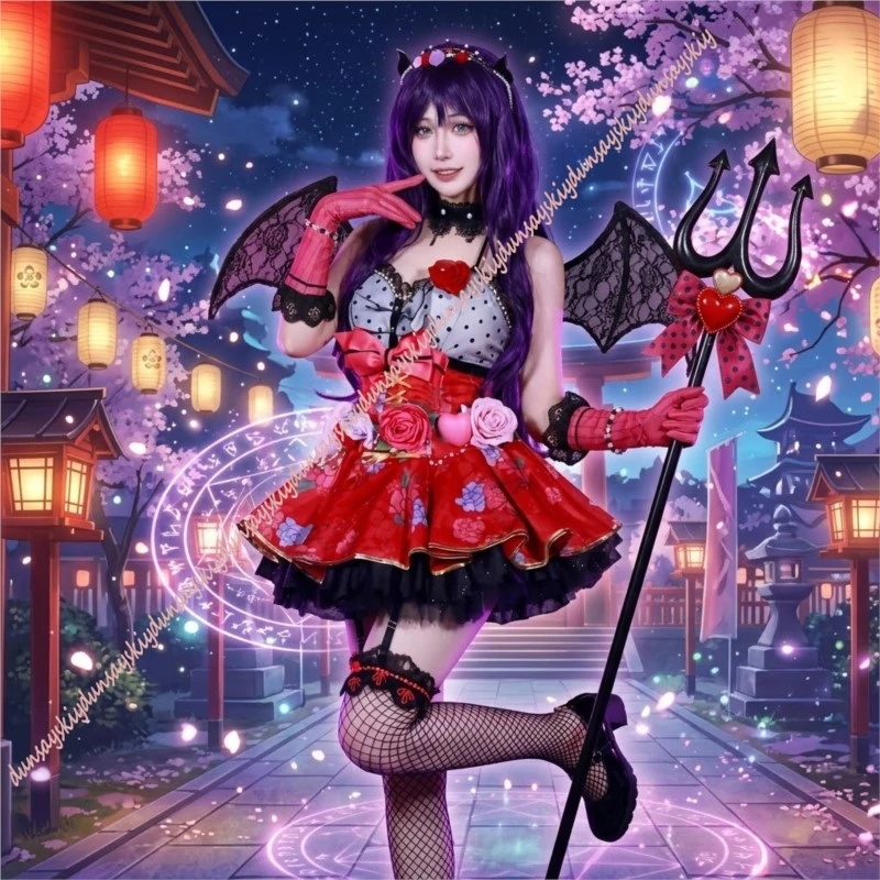 Костюм для косплея по аниме-игре Love Live! Тоджо Нозоми: комплект с платьем Jirai Kei с кружевной отделкой, аксессуарами и париком. Сексуальная одежда для ролевых игр.
Костюм для косплея по аниме-игре Love Live! Тоджо Нозоми: комплект с платьем Jirai Kei с кружевной отделкой, аксессуарами и париком. Сексуальная одежда для ролевых игр.