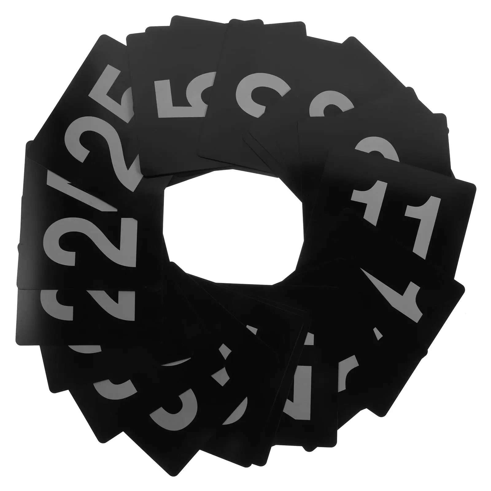 25 Pcs Black Plate 95X100mm PVC Table Cards Chair Signs Reusable Seat Decor Numbers for Party Wedding
25 Pcs Black Plate 95X100mm PVC Table Cards Chair Signs Reusable Seat Decor Numbers for Party Wedding