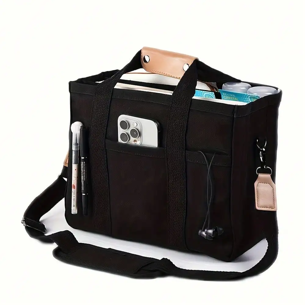 Canvas Tote Bag For Women With Multi-Pockets, Spacious & Durable School Messenger Bag – High-Capacity Shoulder Tote For Books, L
Canvas Tote Bag For Women With Multi-Pockets, Spacious & Durable School Messenger Bag – High-Capacity Shoulder Tote For Books, L