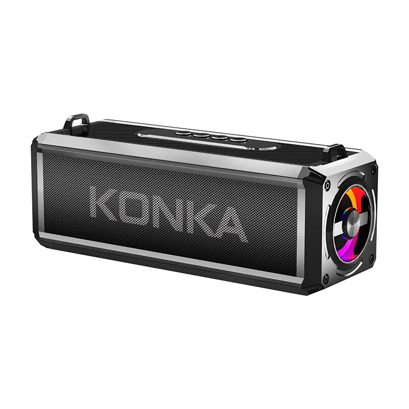 KF21 Поддержка TF USB AUX Воспроизведение Shock Bass Портативные уличные беспроводные колонки BT5.3 с мигающими RGB-подсветками в качестве рекламного подарка
KF21 Поддержка TF USB AUX Воспроизведение Shock Bass Портативные уличные беспроводные колонки BT5.3 с мигающими RGB-подсветками в качестве рекламного подарка