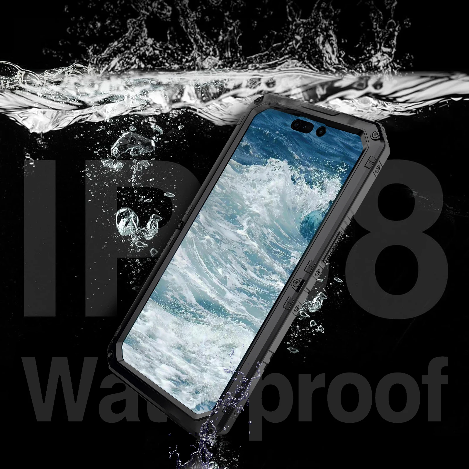 IP68 Водонепроницаемый алюминиевый металлический бронированный противоударный пылезащитный прочный чехол для телефона для iphone 15 Pro Max/15 Plus/15 Pro/15
IP68 Водонепроницаемый алюминиевый металлический бронированный противоударный пылезащитный прочный чехол для телефона для iphone 15 Pro Max/15 Plus/15 Pro/15