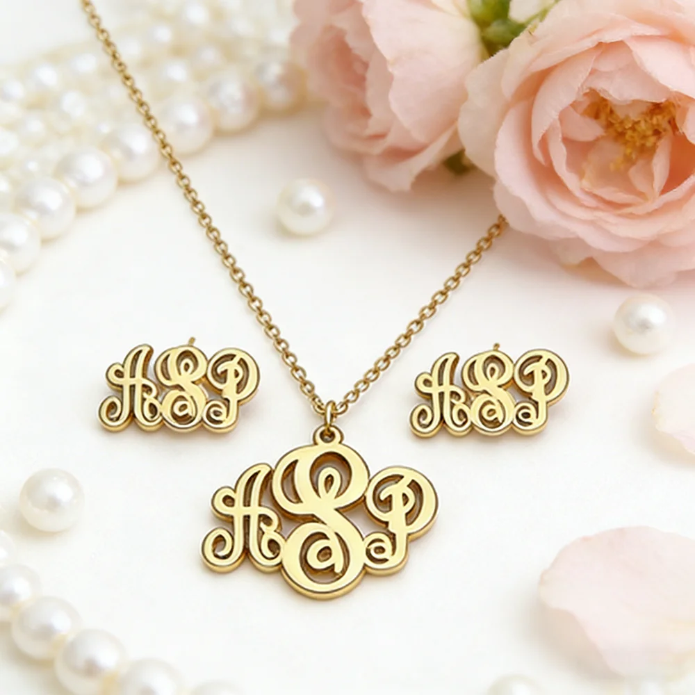 Personalized Earring and Necklace Sets | Custom Initials | Fashionable Everyday Accessories | Jewelry
Personalized Earring and Necklace Sets | Custom Initials | Fashionable Everyday Accessories | Jewelry
