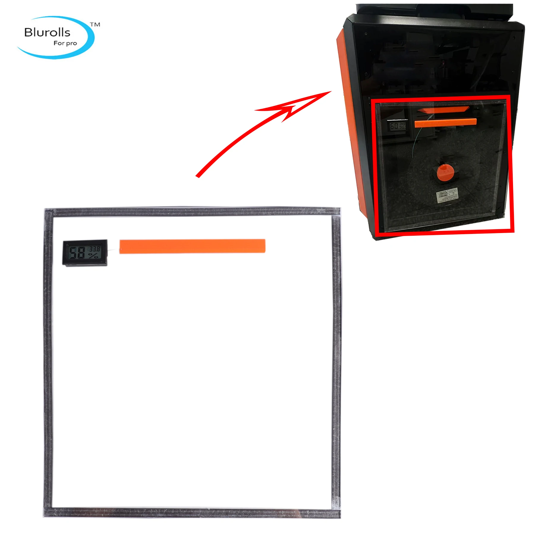Blurolls Side PC panel for Prusa Core One Filament Enclosure Anti-dust and Humidity Resistant
Blurolls Side PC panel for Prusa Core One Filament Enclosure Anti-dust and Humidity Resistant