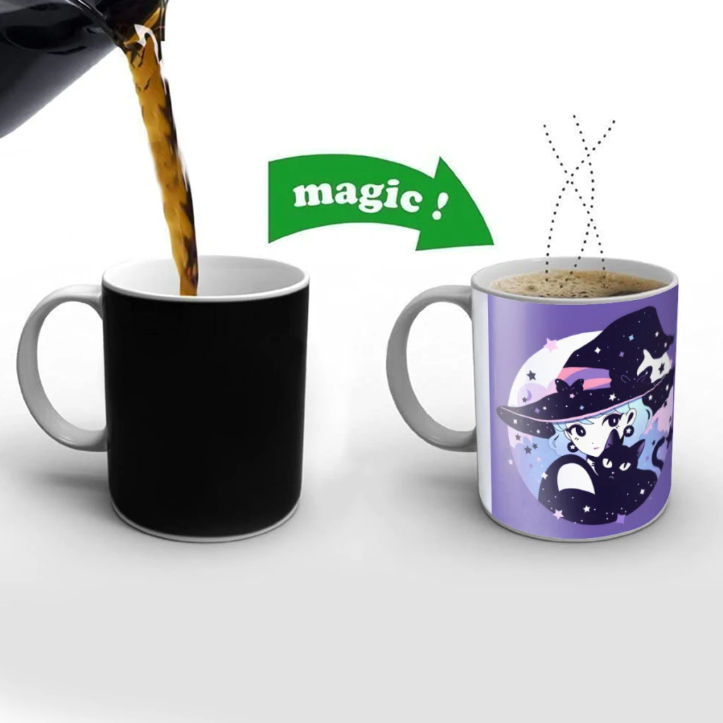 Mystical Companions Creativity Change Color Chang mug Ceramic mug Hot Coffee Cup Breakfast Cup Mug Friend Gift
Mystical Companions Creativity Change Color Chang mug Ceramic mug Hot Coffee Cup Breakfast Cup Mug Friend Gift