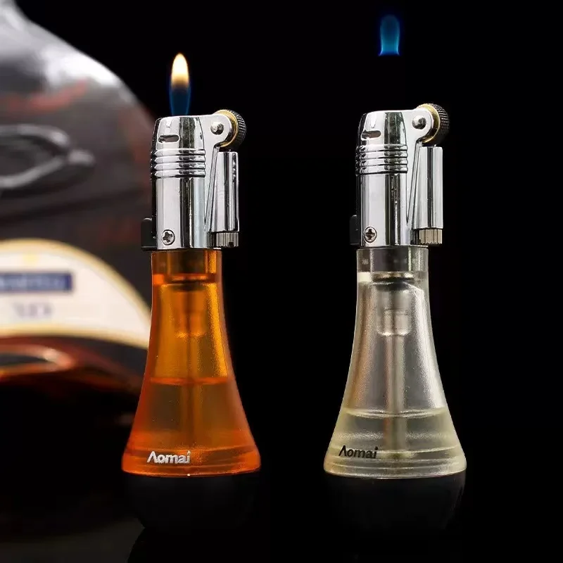 New Floating Flame Lighter Creative Ghost Fire Unusual Lighters Refillable Butane Nylon Visible Gas Window Gift for Friends
New Floating Flame Lighter Creative Ghost Fire Unusual Lighters Refillable Butane Nylon Visible Gas Window Gift for Friends