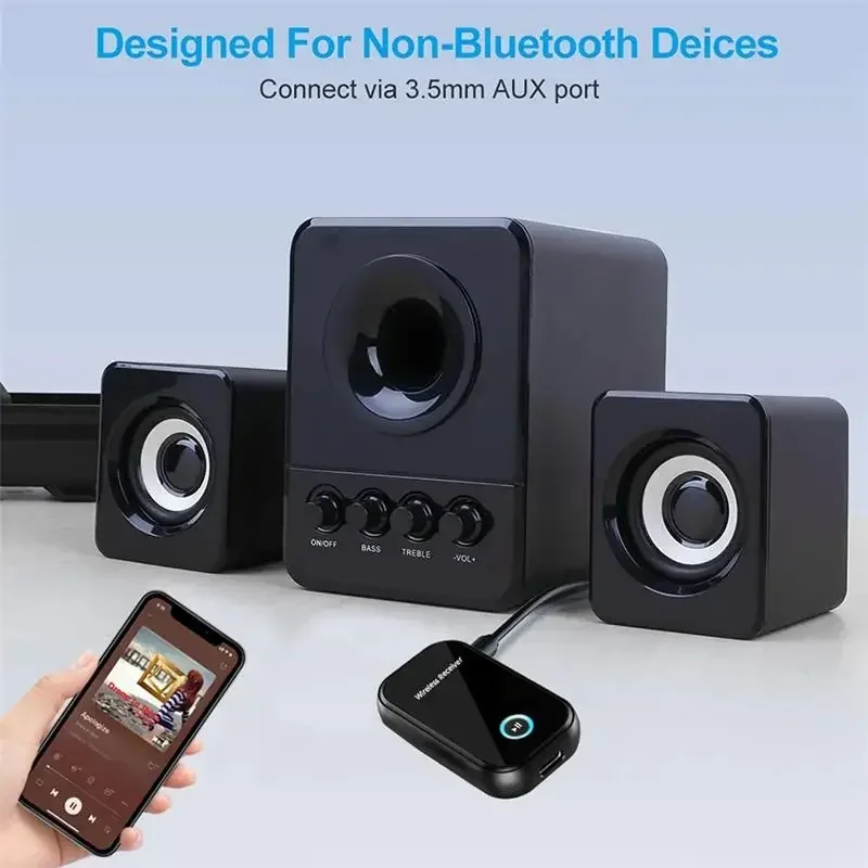 Bluetooth 5.0 Receiver Stereo 3.5mm for AUX Call Mic Music Wireless Audio Adapter For Car kit Wired Speaker Amplifier
Bluetooth 5.0 Receiver Stereo 3.5mm for AUX Call Mic Music Wireless Audio Adapter For Car kit Wired Speaker Amplifier