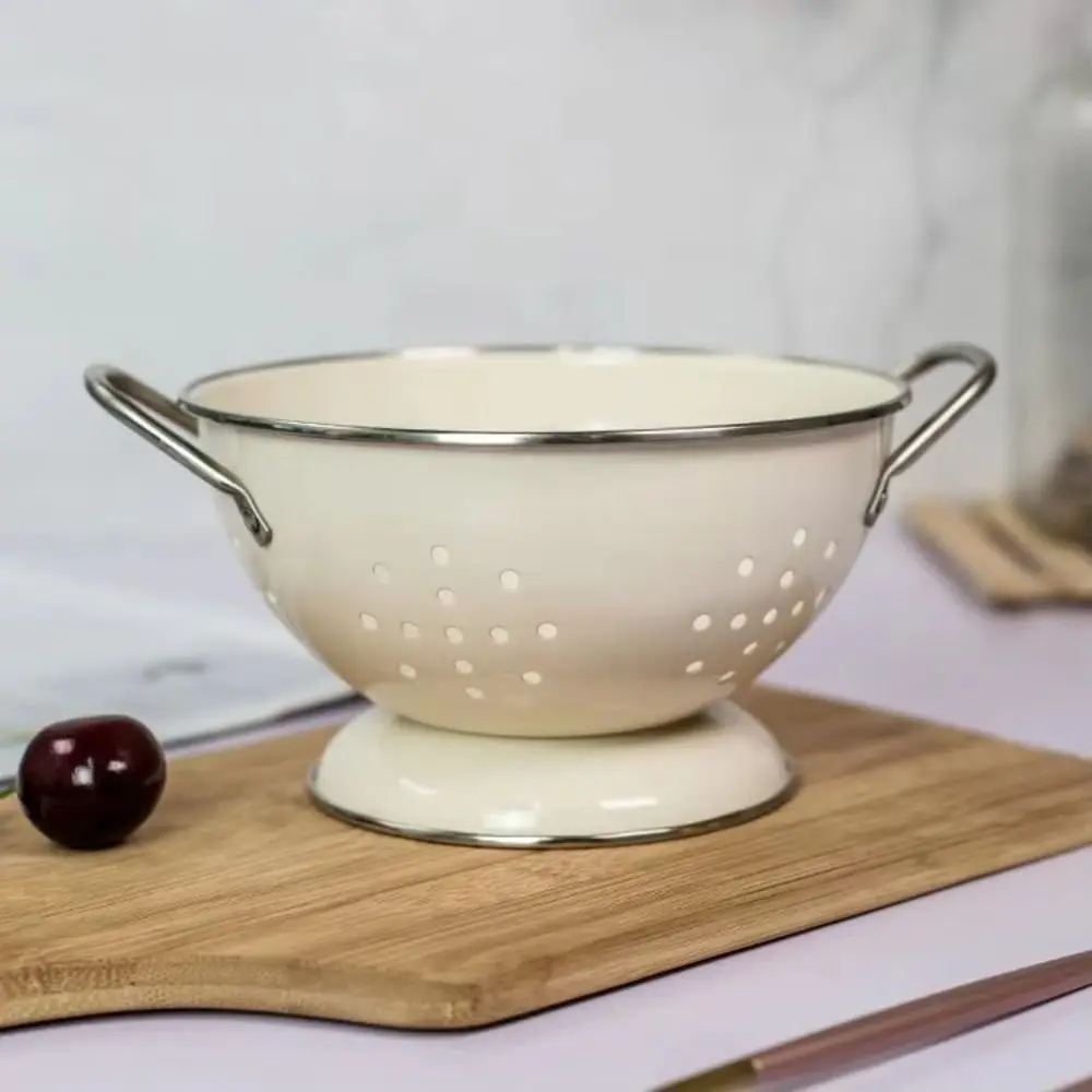 Carbon Steel Enamel Coated Fruit Basket Self Draining Rust-proof Fruit Drain Basket Drop-proof Vegetable Strainer Kitchen
Carbon Steel Enamel Coated Fruit Basket Self Draining Rust-proof Fruit Drain Basket Drop-proof Vegetable Strainer Kitchen