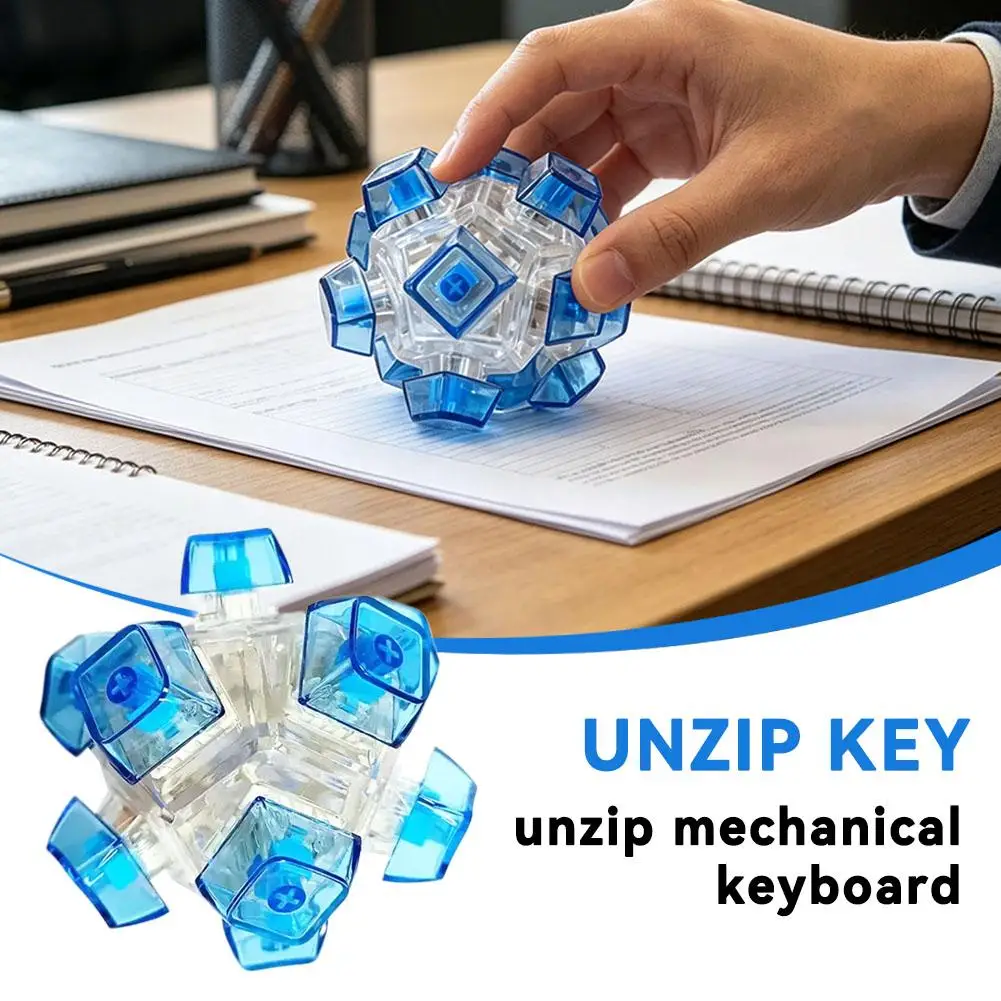 12 Buttons Mechanical Switch Tester, Transparent Blue Keycap Stress Relief Fidget Toy, Portable Clicker Toy for Anxiety Relief
12 Buttons Mechanical Switch Tester, Transparent Blue Keycap Stress Relief Fidget Toy, Portable Clicker Toy for Anxiety Relief