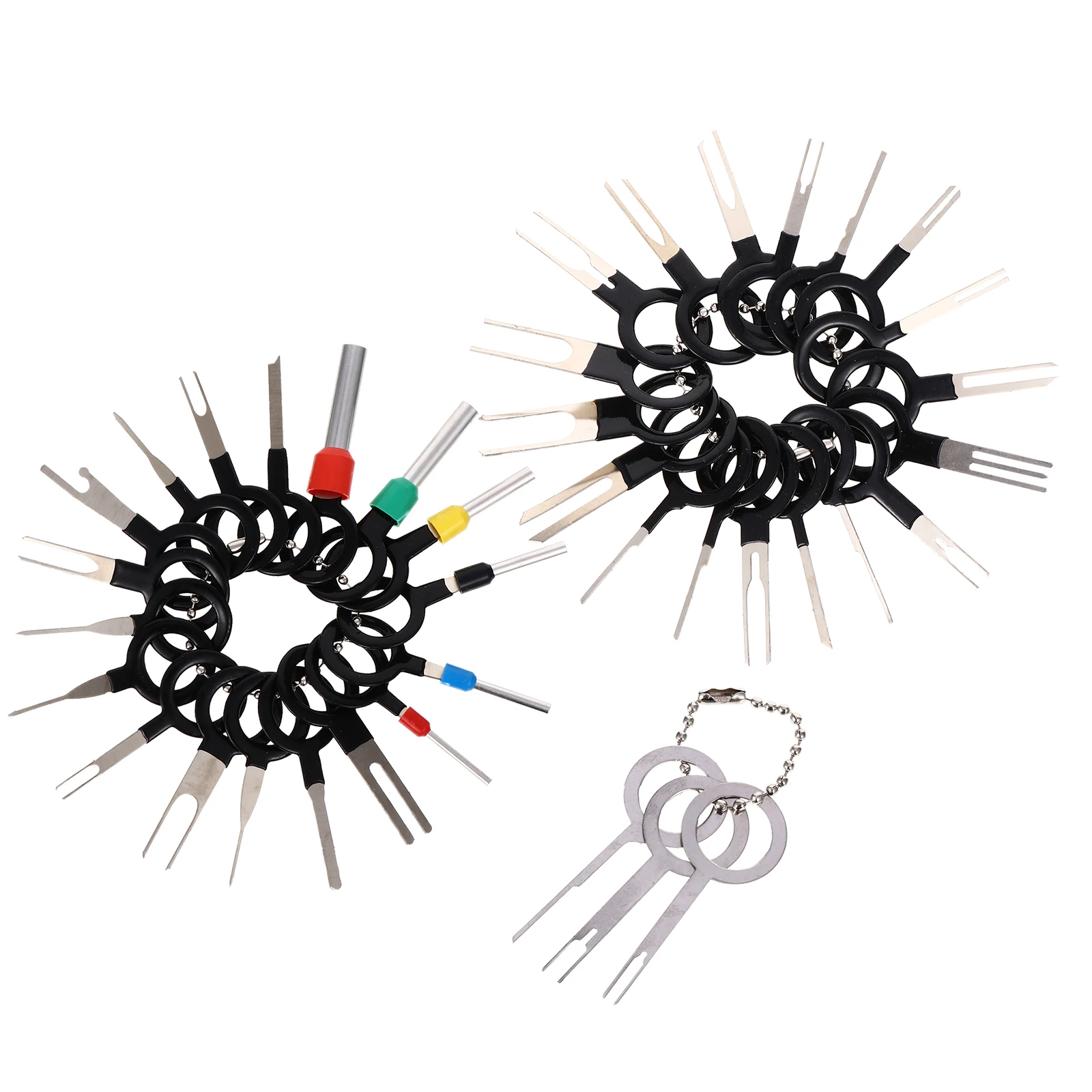 60pcs Pin Extractor Terminal Removal Tool Kit for Car Parts Repair Plastic Alloy Durable Flexible Manual Width Adjustment
60pcs Pin Extractor Terminal Removal Tool Kit for Car Parts Repair Plastic Alloy Durable Flexible Manual Width Adjustment
