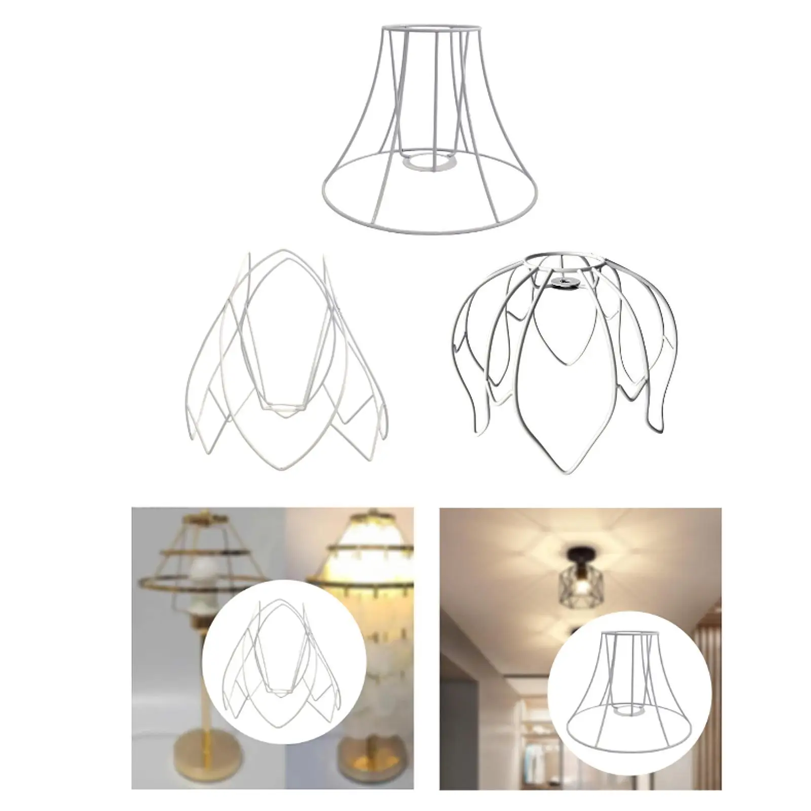 Lamp Shade Frame Decoration Pendant Bracket Iron Art Hanging Light Shade Pendant Light Cage for Dorm Cafe Living Room Home Shop
Lamp Shade Frame Decoration Pendant Bracket Iron Art Hanging Light Shade Pendant Light Cage for Dorm Cafe Living Room Home Shop
