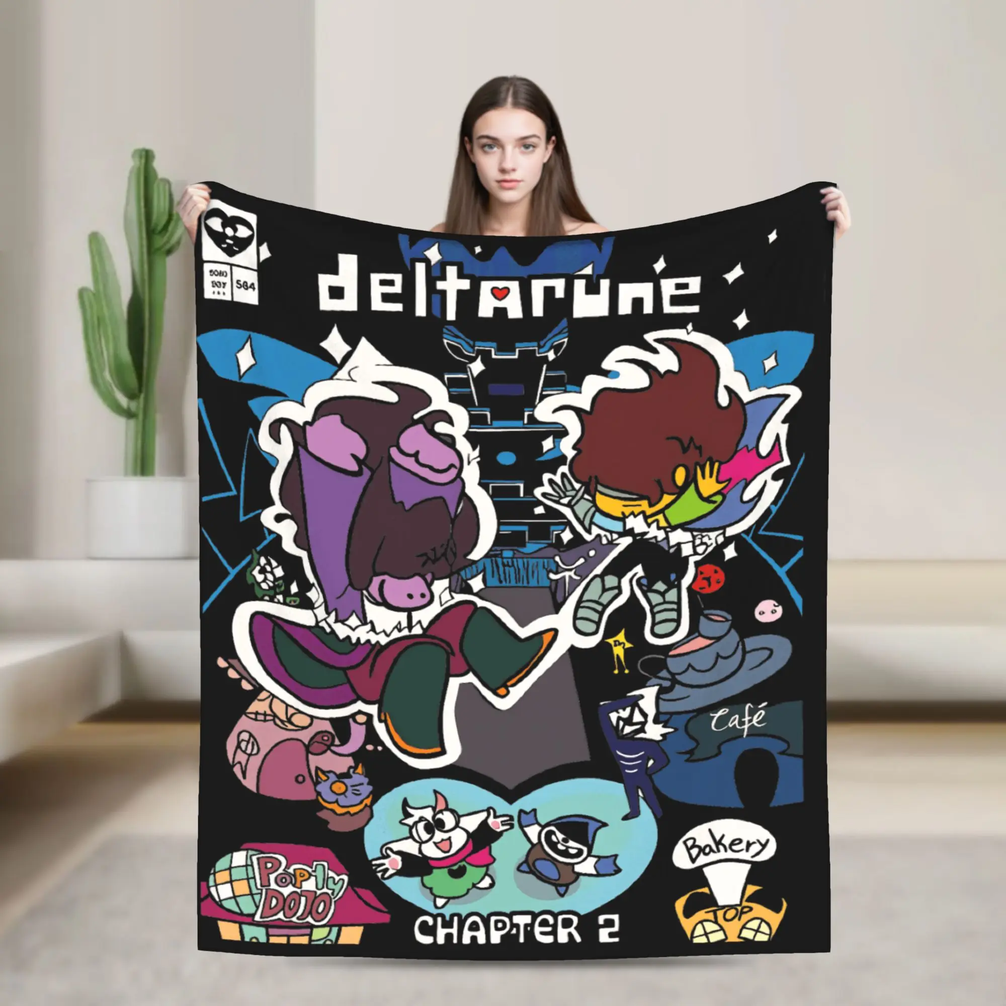 Deltarune Game Kris Susie Ralsei and Tenna Blanket Quality Super Warm Throw Blanket Winter Picnic Outdoor Novelty Bedspread
Deltarune Game Kris Susie Ralsei and Tenna Blanket Quality Super Warm Throw Blanket Winter Picnic Outdoor Novelty Bedspread