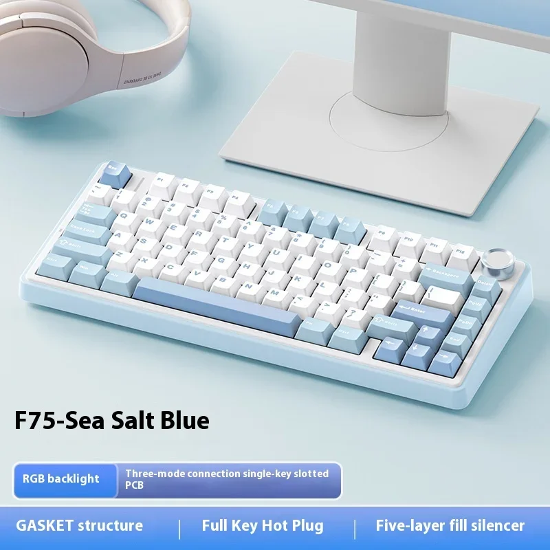 AULA F75 Mechanical Keyboard Multifunctional Knob Three Mode RGB Hot Swap Gaming Keyboard Gasket Pc Gamer Accessories Mac Gifts
AULA F75 Mechanical Keyboard Multifunctional Knob Three Mode RGB Hot Swap Gaming Keyboard Gasket Pc Gamer Accessories Mac Gifts