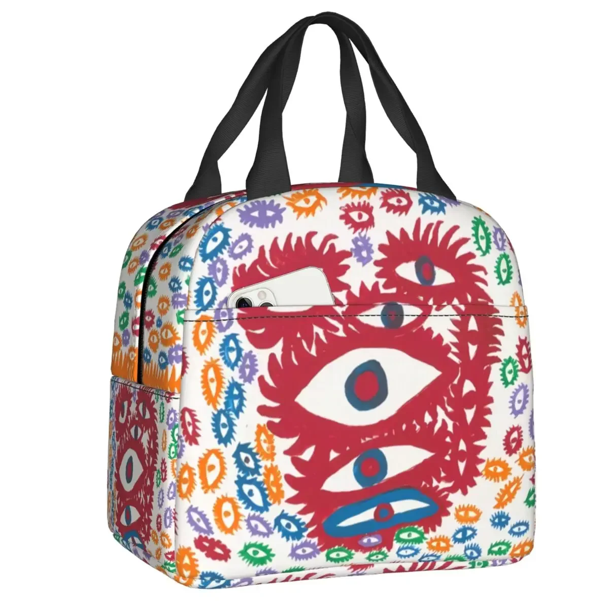 Изолированная сумка для ланча Yayoi Kusama с абстрактным рисунком, перезаряжаемый охладитель, термальная коробка для бенто для женщин, детей, для работы, для пикника, сумка для ланча
Изолированная сумка для ланча Yayoi Kusama с абстрактным рисунком, перезаряжаемый охладитель, термальная коробка для бенто для женщин, детей, для работы, для пикника, сумка для ланча