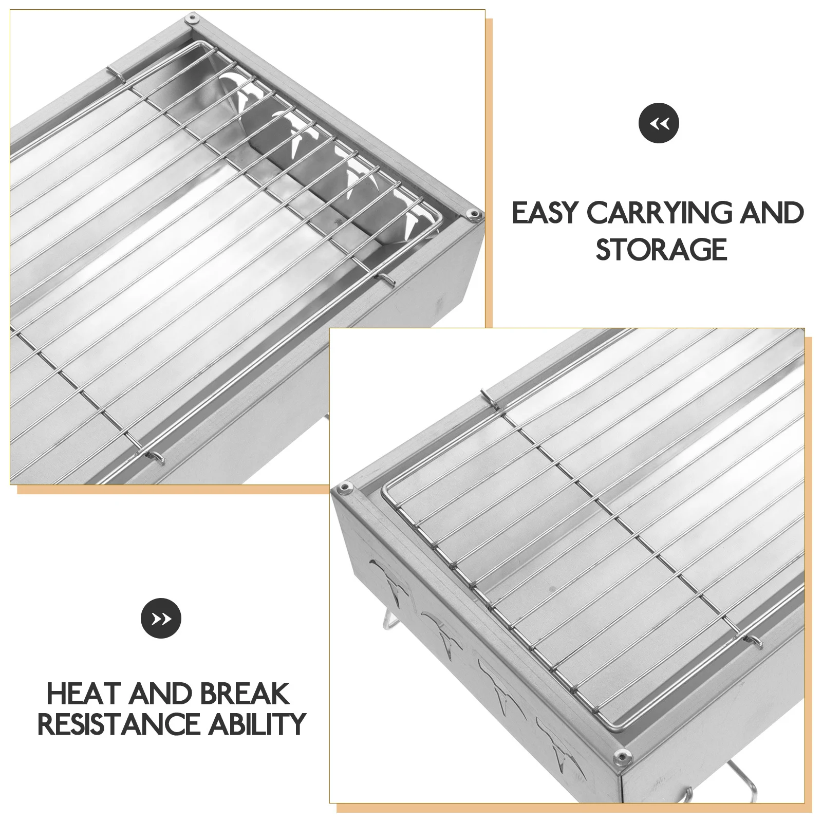 Foldable Outdoor Stainless Steel Barbecue Rack Compact Lightweight Camping Grill Bbq Stove Portable Small Grilling Tool
Foldable Outdoor Stainless Steel Barbecue Rack Compact Lightweight Camping Grill Bbq Stove Portable Small Grilling Tool