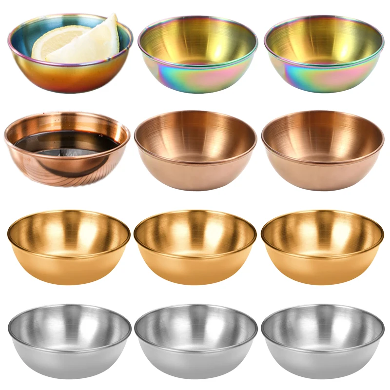 4/8Pcs Stainless Steel Sauce Dishes Mini Round Seasoning Bowls Appetizer Soy Sauce Dipping Plates Household Kitchen Utensils
4/8Pcs Stainless Steel Sauce Dishes Mini Round Seasoning Bowls Appetizer Soy Sauce Dipping Plates Household Kitchen Utensils