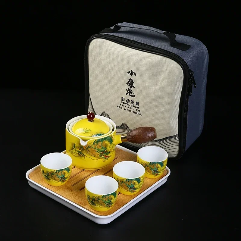 Ceramic Tea Cup for Puer Porcelain Chinese Kungfu Set 360 Rotation Tea Maker and Infuser, Portable Travel tea se
Ceramic Tea Cup for Puer Porcelain Chinese Kungfu Set 360 Rotation Tea Maker and Infuser, Portable Travel tea se