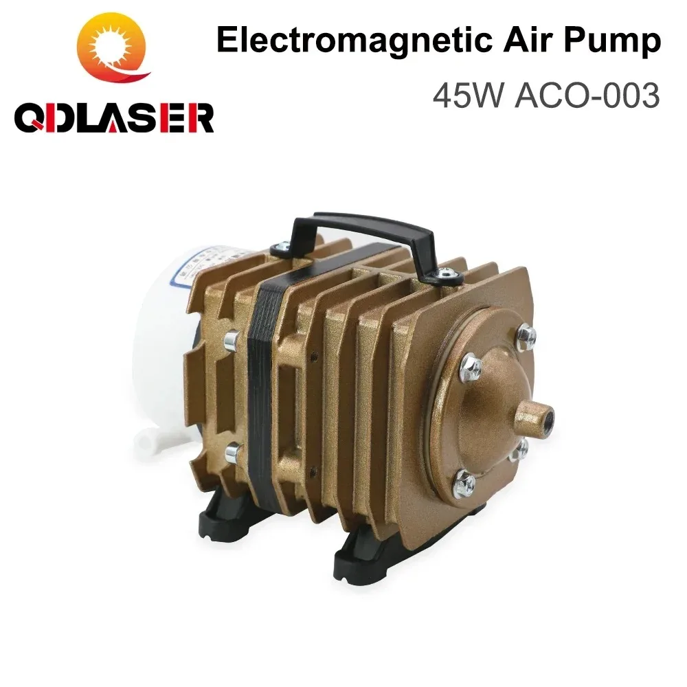 QDLASER Air Pump 45W ACO-003 Electromagnetic 220-240V 50L/min for CO2 Laser Engraving Cutting Machine
QDLASER Air Pump 45W ACO-003 Electromagnetic 220-240V 50L/min for CO2 Laser Engraving Cutting Machine