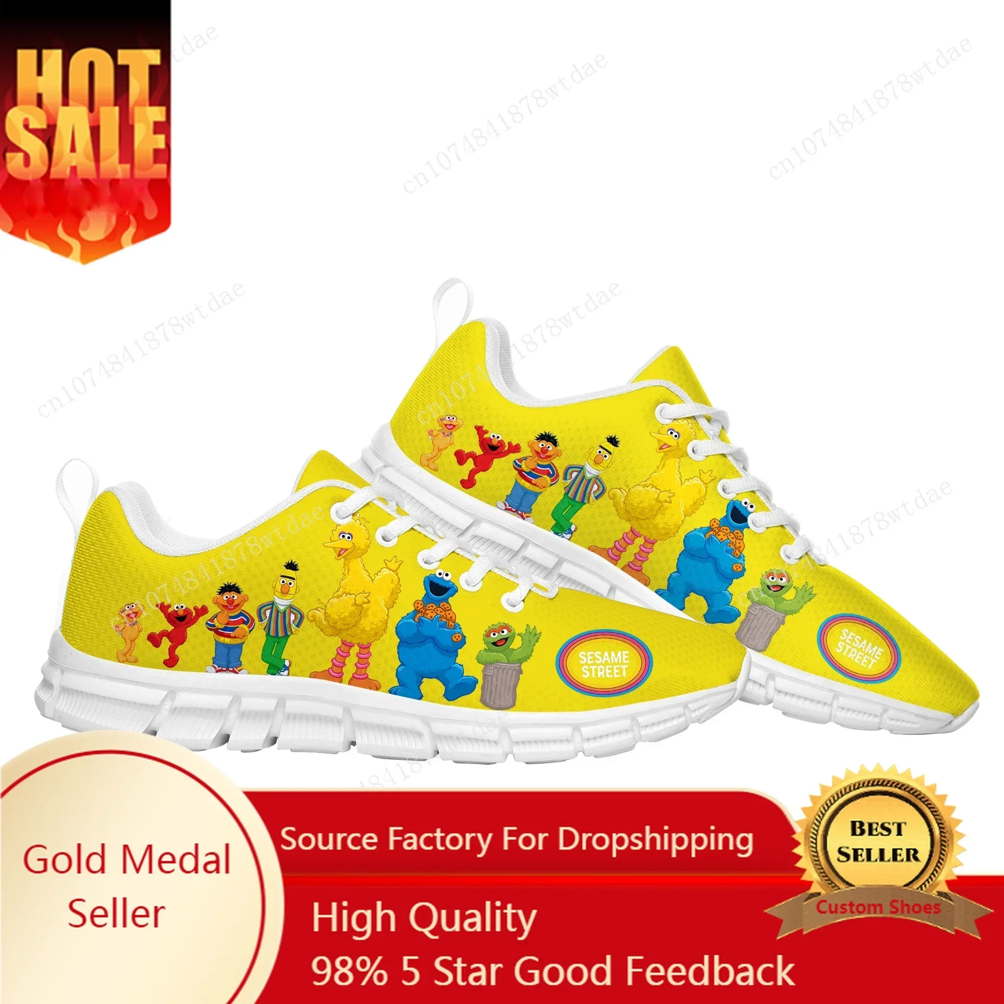 Anime Cartoon Fashion S-Sesame S-Street Sports Shoes Mens Women Teenager Kids Sneakers High Quality Sneaker Catton Custom Shoe
Anime Cartoon Fashion S-Sesame S-Street Sports Shoes Mens Women Teenager Kids Sneakers High Quality Sneaker Catton Custom Shoe