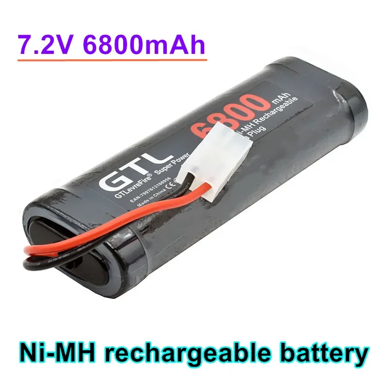 Оригинальный NiMH перезаряжаемый аккумулятор RC с разъемом разряда Tamiya, подходит для радиоуправляемых игрушек, гоночных лодок, самолетов, 7,2 В, 6800 мАч
Оригинальный NiMH перезаряжаемый аккумулятор RC с разъемом разряда Tamiya, подходит для радиоуправляемых игрушек, гоночных лодок, самолетов, 7,2 В, 6800 мАч