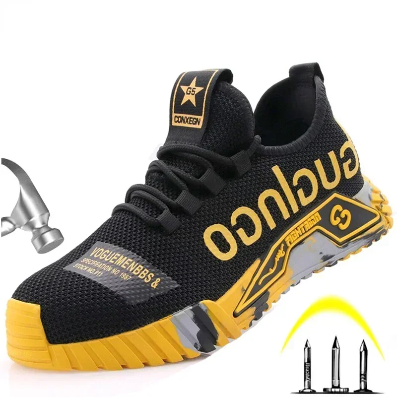 Safety Shoes For Men Outdoor Anti-smashing Construction Work Shoes Boots Puncture Proof Indestructible Safety Sneaker
Safety Shoes For Men Outdoor Anti-smashing Construction Work Shoes Boots Puncture Proof Indestructible Safety Sneaker