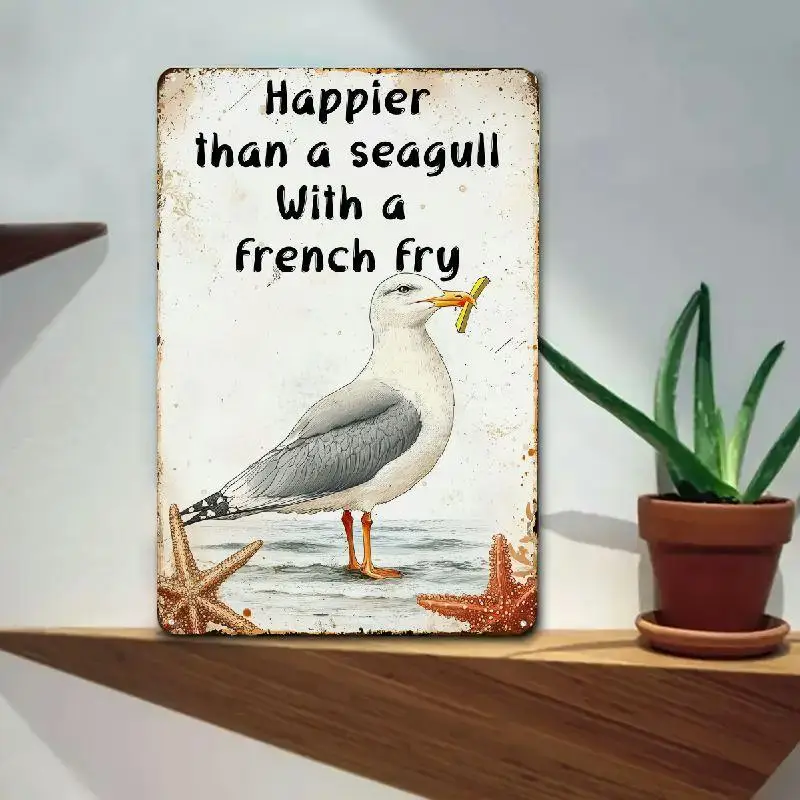 Металлическая вывеска Funny Seagull French Fry — прибрежный морской настенный рисунок с декором пляжного дома в деревенском стиле, жестяная вывеска 8x12 дюймов для
Металлическая вывеска Funny Seagull French Fry — прибрежный морской настенный рисунок с декором пляжного дома в деревенском стиле, жестяная вывеска 8x12 дюймов для