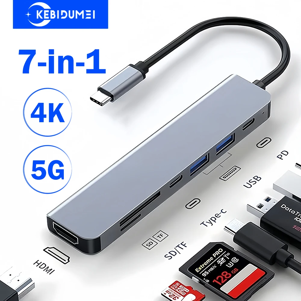 7-в-1 USB C-концентратор USB C Док-станция типа C на 4K 30 Гц HDMI-адаптер 5 Гбит/с Высокоскоростной разветвитель USB C для Samsung Laptop Macbook
7-в-1 USB C-концентратор USB C Док-станция типа C на 4K 30 Гц HDMI-адаптер 5 Гбит/с Высокоскоростной разветвитель USB C для Samsung Laptop Macbook