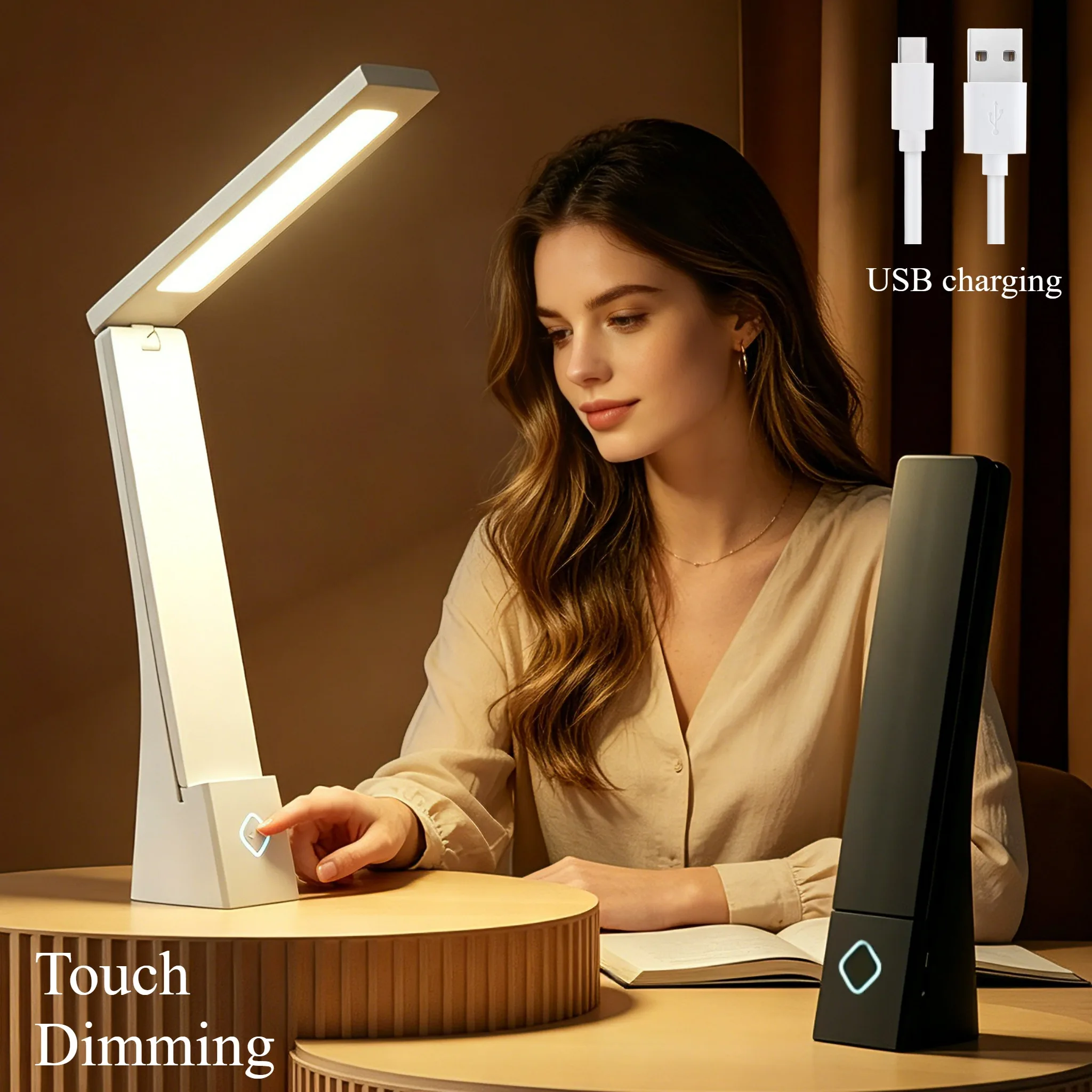 LED Desk Lamp Charging And Plugging Foldable Table Lights Eye Protection Learning Desk Lamp Bedroom Bedside Desk LightingFixture
LED Desk Lamp Charging And Plugging Foldable Table Lights Eye Protection Learning Desk Lamp Bedroom Bedside Desk LightingFixture