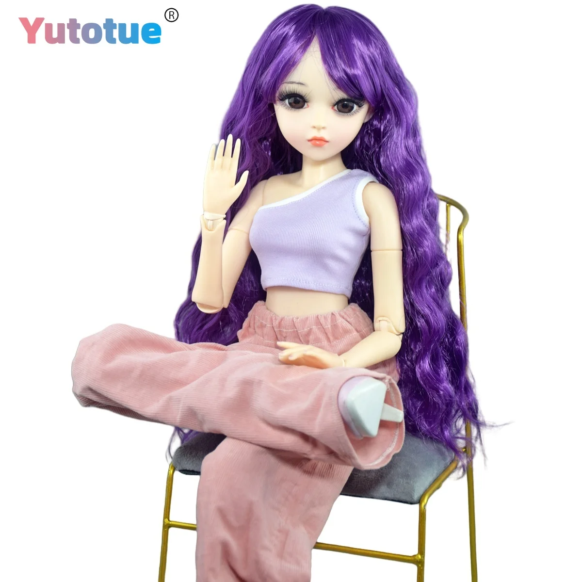 YUTOTUE 1/3 BJD Doll Toy 24 inch Height Girl Doll Curly Hair Wig Fashion Clothes Removable Set Kids Gift
YUTOTUE 1/3 BJD Doll Toy 24 inch Height Girl Doll Curly Hair Wig Fashion Clothes Removable Set Kids Gift