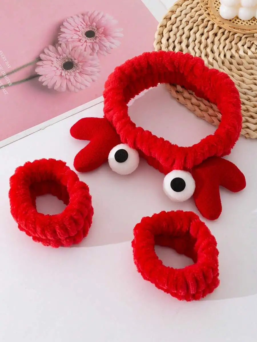 Red Cartoon Crab Hairband And Elastic Hair Bands For Women
Red Cartoon Crab Hairband And Elastic Hair Bands For Women