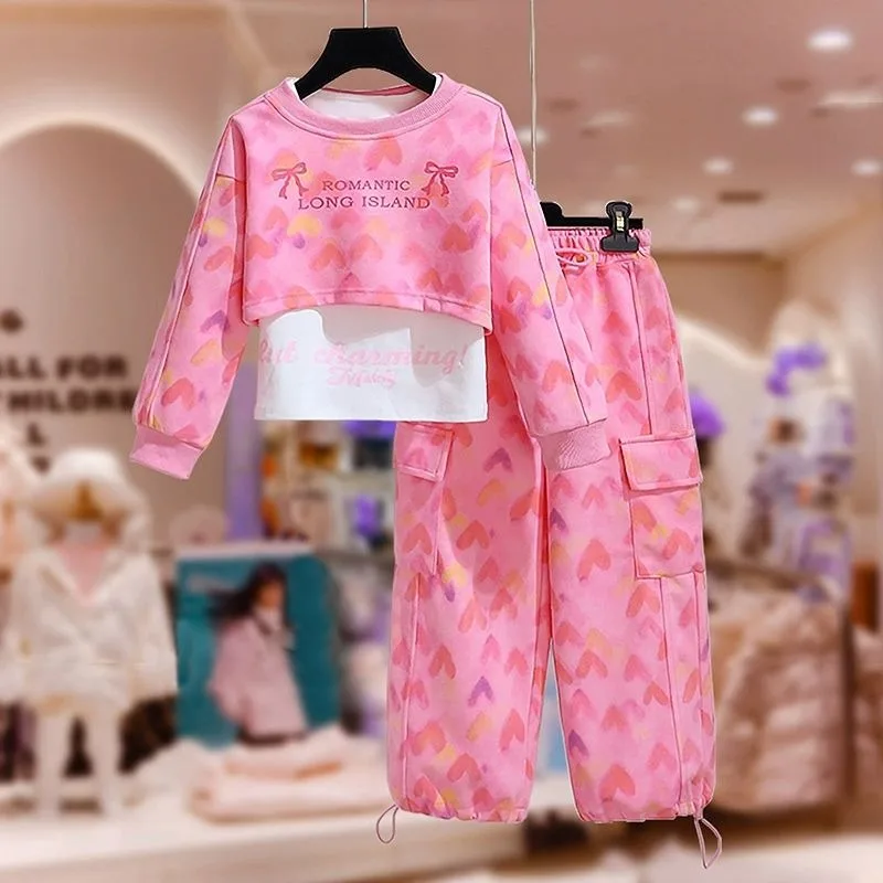 Girly Heart Long Sleeve Shirt Pants Set 2025 New Fashion Children Ins Fashion Clothing Female Sportswear Baby Clothes Gifts
Girly Heart Long Sleeve Shirt Pants Set 2025 New Fashion Children Ins Fashion Clothing Female Sportswear Baby Clothes Gifts