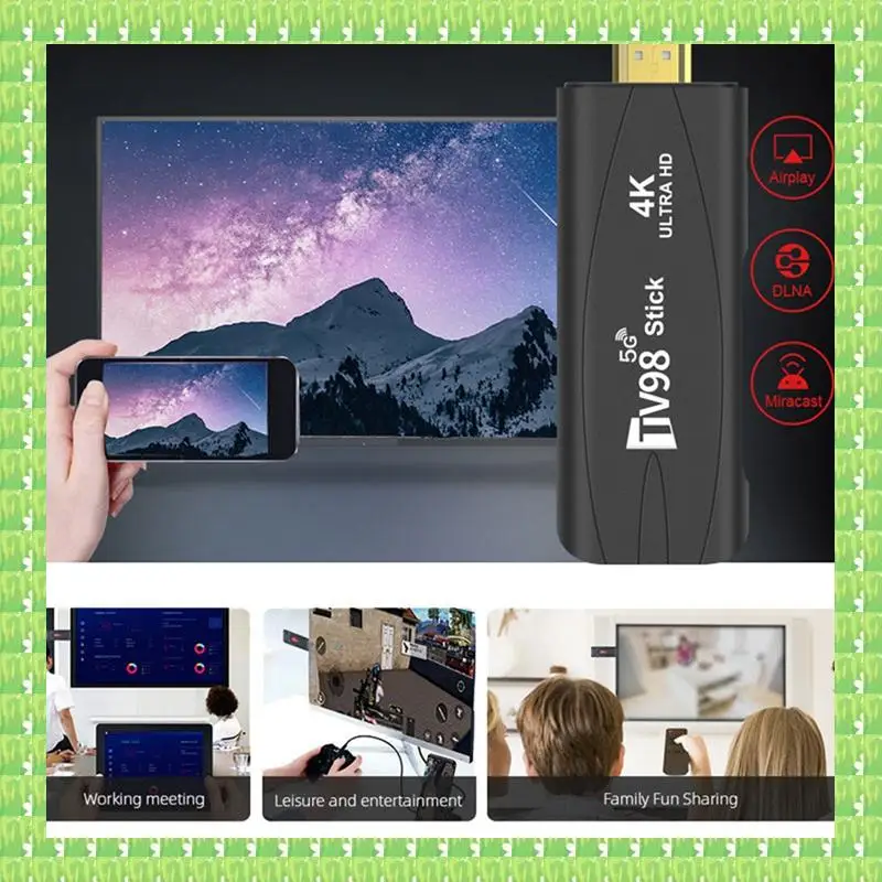 1 шт. TV98 TV STICK 1G+8G Android 12.1 2.4G 5G Wi-Fi Android Smart TV BOX 4K 60Fps Set Top Box (вилка Великобритании)
1 шт. TV98 TV STICK 1G+8G Android 12.1 2.4G 5G Wi-Fi Android Smart TV BOX 4K 60Fps Set Top Box (вилка Великобритании)