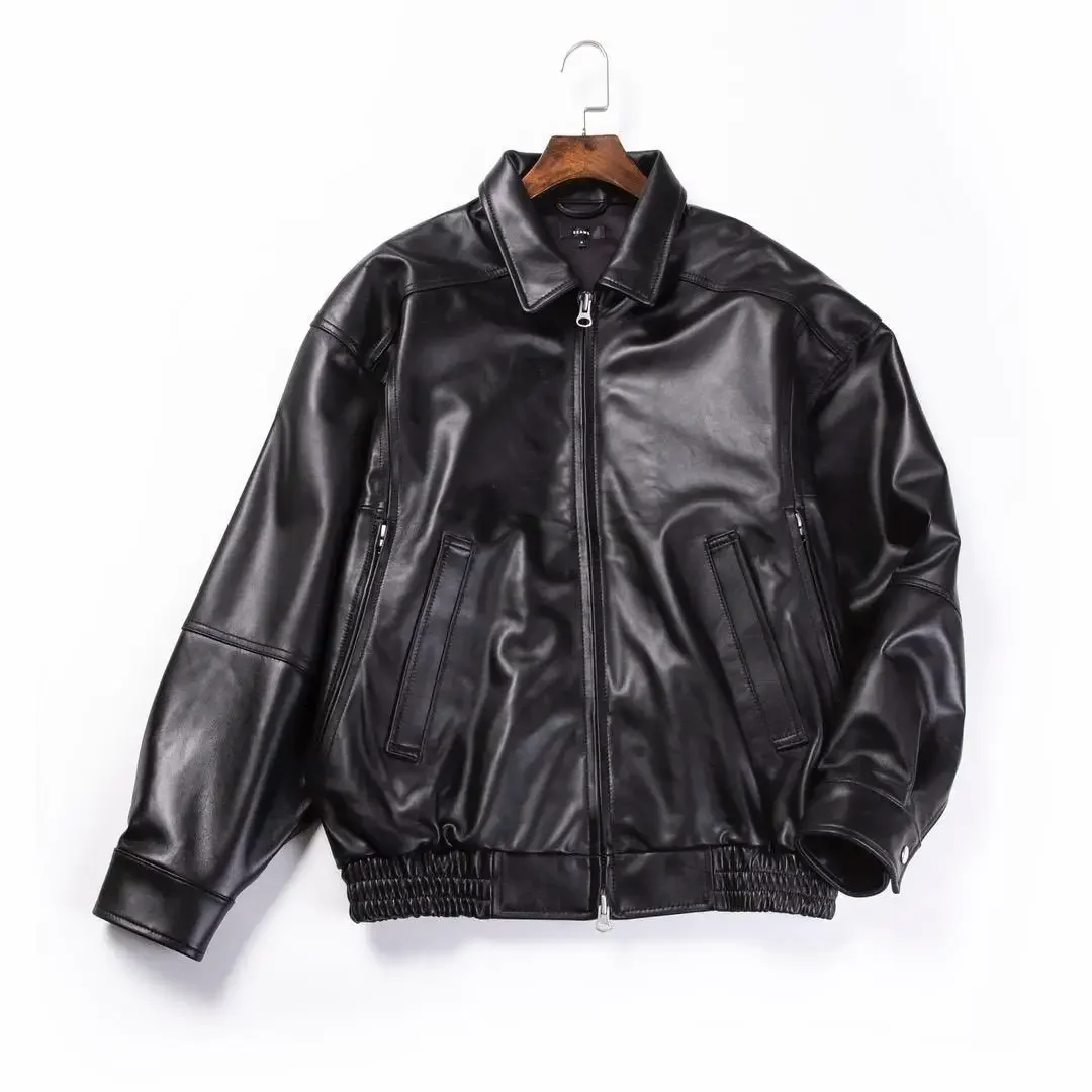 BEAMS Vintage Motorcycle Lambskin Loose Leather Jacket
BEAMS Vintage Motorcycle Lambskin Loose Leather Jacket