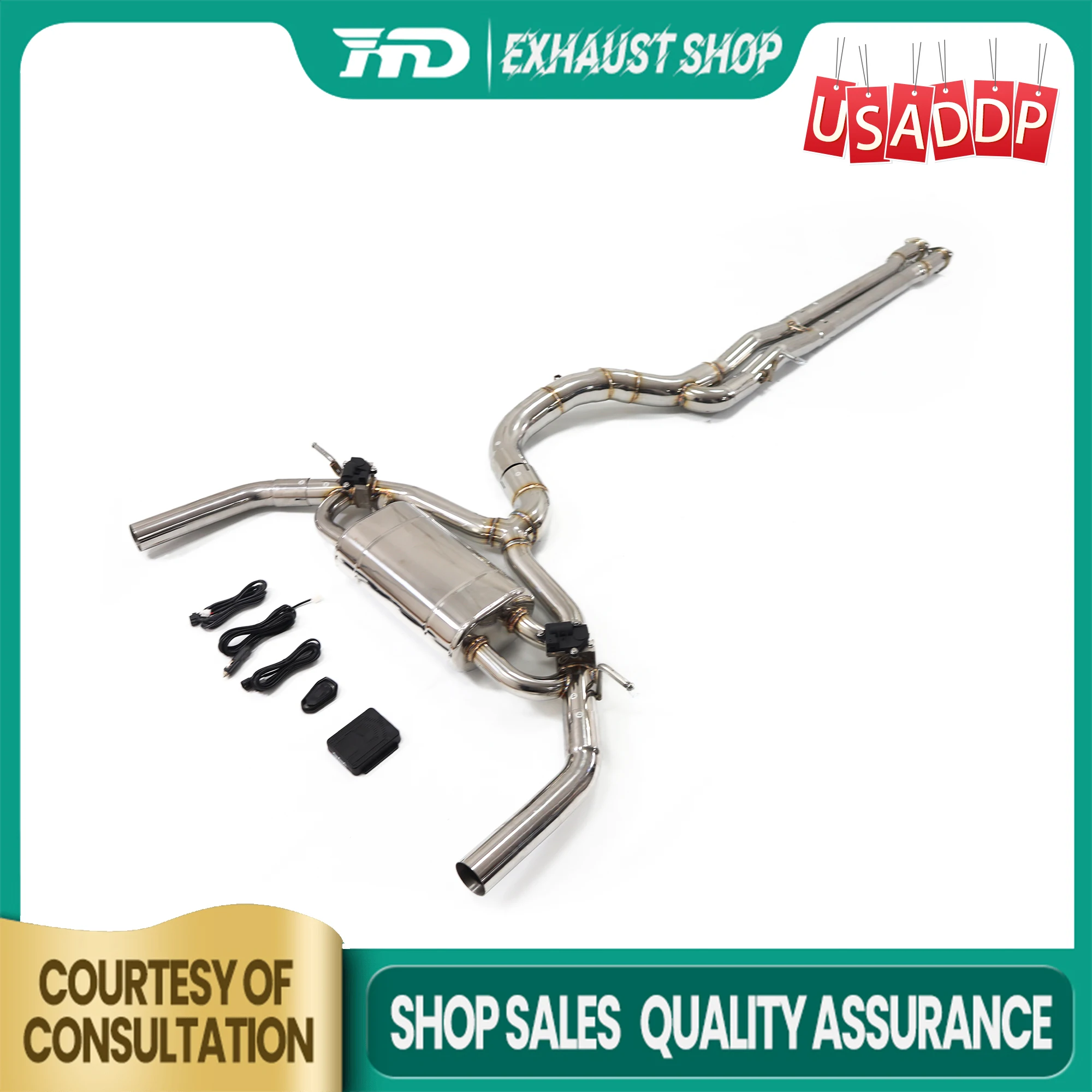 HMD Exhaust Catback для AUDI RS3 2024+ SS304 Резонантная трубка Высококачественная неразрушающая установка для автомобиля 
HMD Exhaust Catback для AUDI RS3 2024+ SS304 Резонантная трубка Высококачественная неразрушающая установка для автомобиля