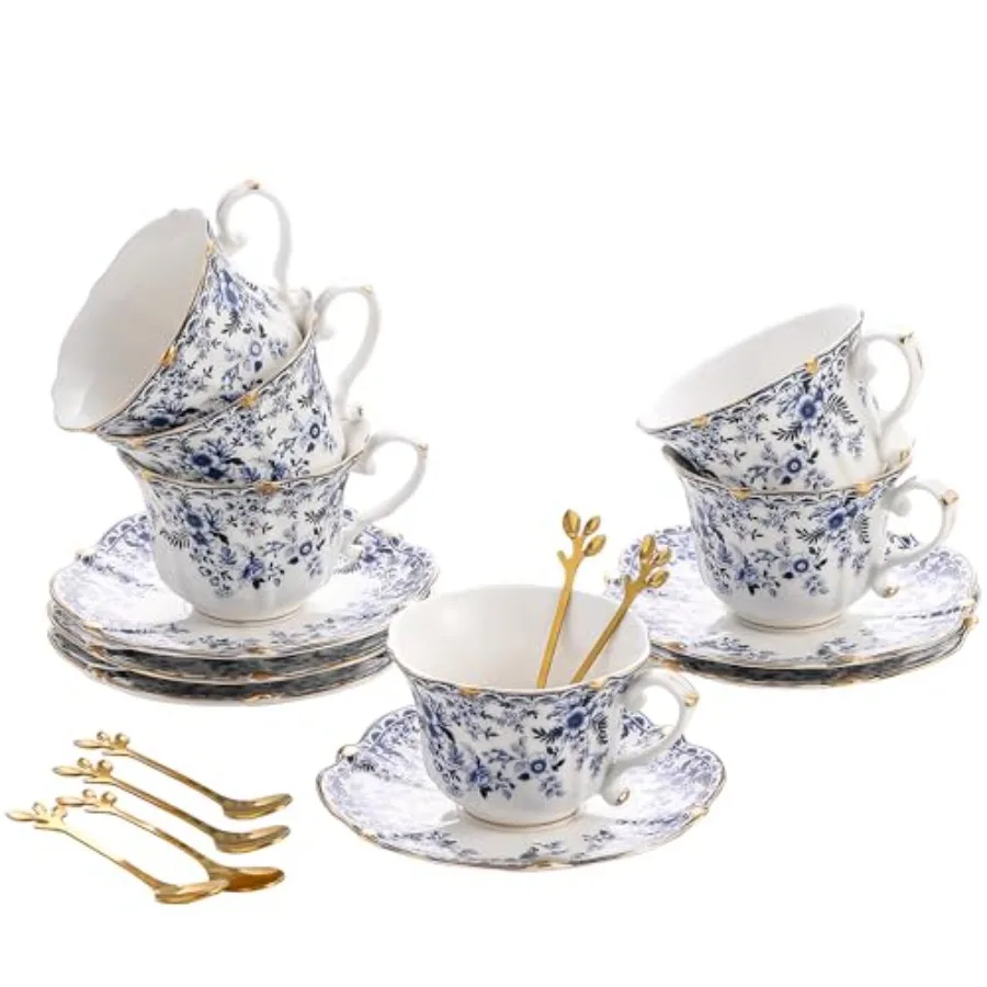 Country Roses 8 Peices Bone China Tea Cup And Saucer, English Vintage Tea Cups Of For Women And Tea Party QH,
Country Roses 8 Peices Bone China Tea Cup And Saucer, English Vintage Tea Cups Of For Women And Tea Party QH,
