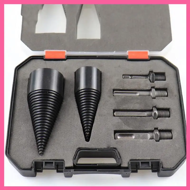 6 Pieces Of Wood-Splitting Drill And Wood-Splitting Device Set Black 32/42Mm Steel With Split Woodworking Tools
6 Pieces Of Wood-Splitting Drill And Wood-Splitting Device Set Black 32/42Mm Steel With Split Woodworking Tools