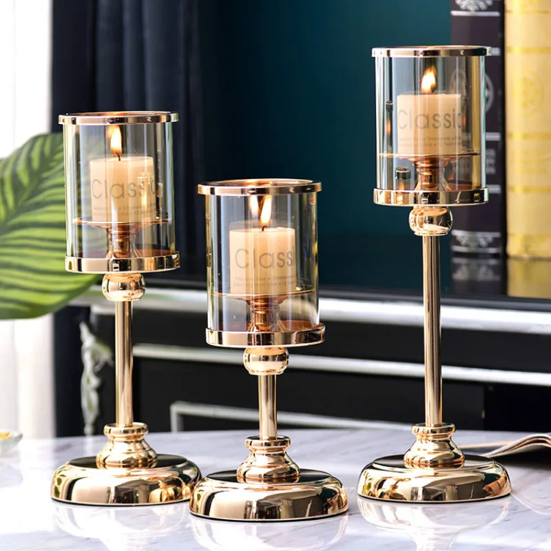 Nordic Modern Candle Holder Metal Pillar Gold Windproof Minimalist Wedding Candle Holder Centros De Mesa Home Decor
Nordic Modern Candle Holder Metal Pillar Gold Windproof Minimalist Wedding Candle Holder Centros De Mesa Home Decor