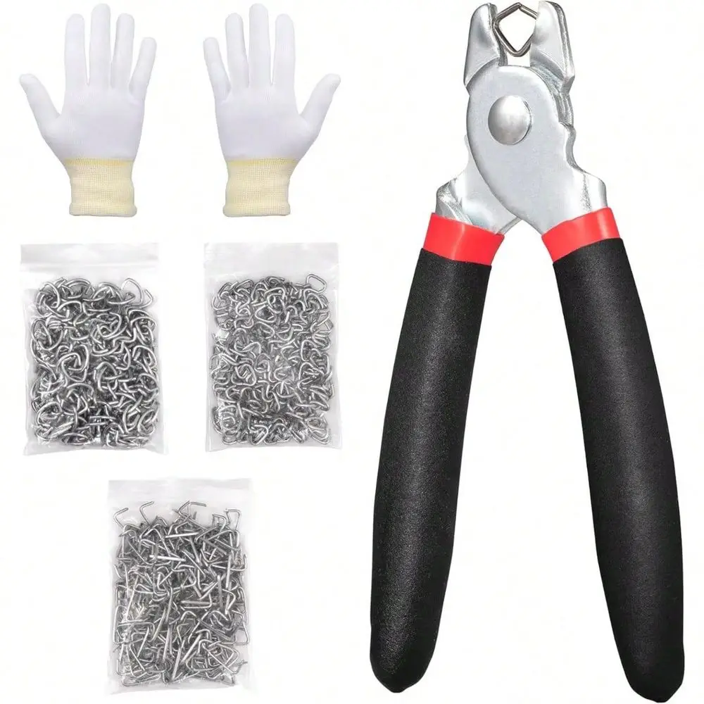 Pliers Kit With 360pcs 3 4 1 2 3 8 Rings SpringLoaded A3 Steel For holstery Fencing Animal Pet Cage Craft Bagging Netting Tra
Pliers Kit With 360pcs 3 4 1 2 3 8 Rings SpringLoaded A3 Steel For holstery Fencing Animal Pet Cage Craft Bagging Netting Tra