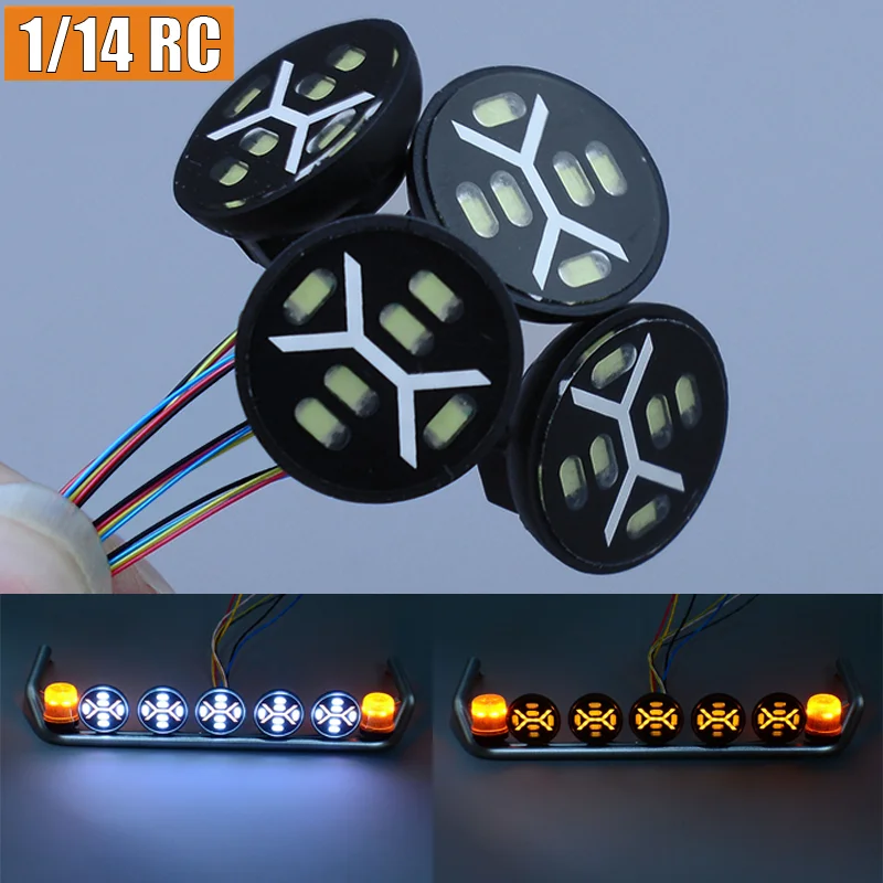 Двухцветные прожекторы для радиоуправляемых грузовиков 1/14, фары на крышу для SCANIA Tamiya 770S, R620, VOLVO ACTROS TGX
Двухцветные прожекторы для радиоуправляемых грузовиков 1/14, фары на крышу для SCANIA Tamiya 770S, R620, VOLVO ACTROS TGX