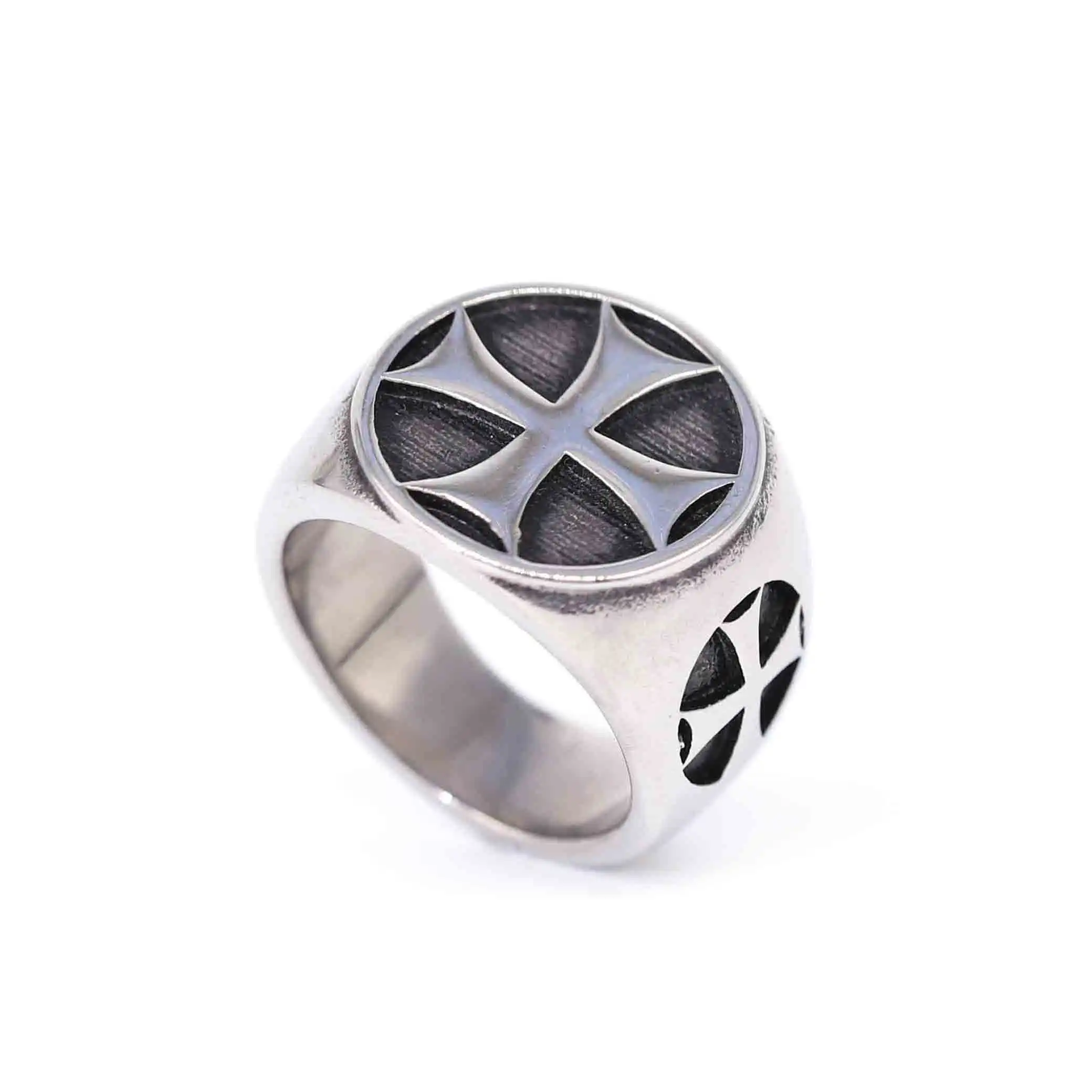 European American Vintage Style Men Cross Trendy Silver Color Band Simple Stainless Steel Rings Jewellery
European American Vintage Style Men Cross Trendy Silver Color Band Simple Stainless Steel Rings Jewellery