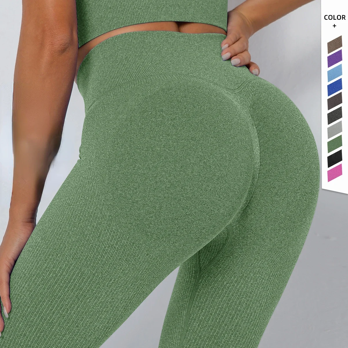 Seamless Thread Yoga Pants Sports Fitness High V Waist Peach Hip-lifting Running Trousers Workout Clothes Gym Leggings for Women
Seamless Thread Yoga Pants Sports Fitness High V Waist Peach Hip-lifting Running Trousers Workout Clothes Gym Leggings for Women