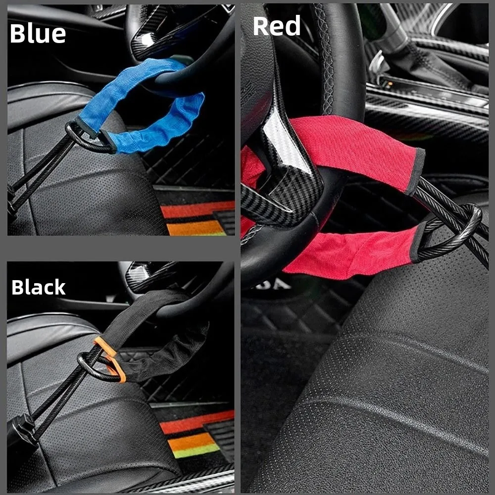 High Quality Multicolor Car Steering Wheel Lock 3 Keys Seat Belt Anti-Theft Lock Steel Rope Anti Theft Protection Device Van
High Quality Multicolor Car Steering Wheel Lock 3 Keys Seat Belt Anti-Theft Lock Steel Rope Anti Theft Protection Device Van