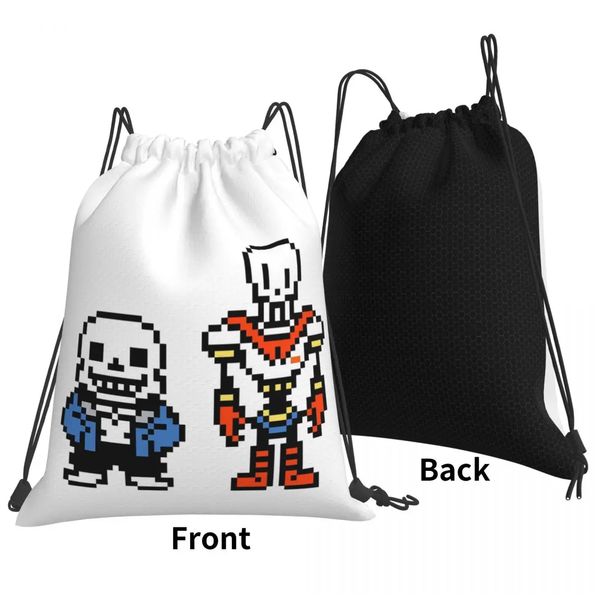 Undertale Sans And Papyrus Backpacks Multi-function Drawstring Bundle Pocket Shoes Bag Book Bags for Man Woman Students
Undertale Sans And Papyrus Backpacks Multi-function Drawstring Bundle Pocket Shoes Bag Book Bags for Man Woman Students
