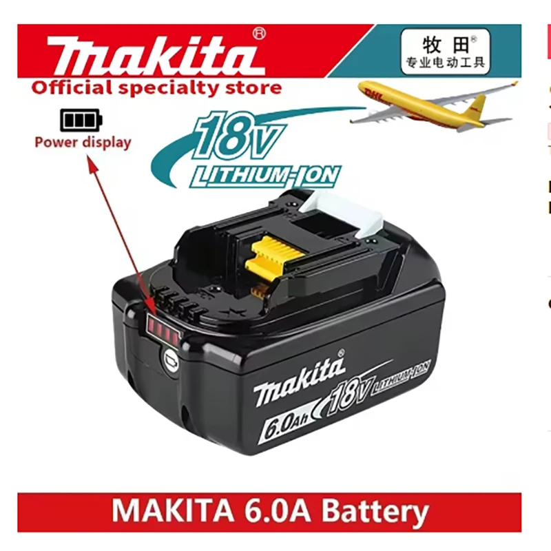 Japón Makita 18V 6.0Ah batería de herramienta eléctrica DDF487 DGA404 DTW700 DHP487 reemplazo de batería LED de carga
Japón Makita 18V 6.0Ah batería de herramienta eléctrica DDF487 DGA404 DTW700 DHP487 reemplazo de batería LED de carga