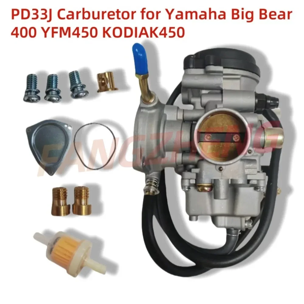 PD33J Motorcycle Carburetor Suitable for Yamaha Big Bear 400 YFM450 KODIAK450 Carb Air Intake Fuel Competition Moto Accessory
PD33J Motorcycle Carburetor Suitable for Yamaha Big Bear 400 YFM450 KODIAK450 Carb Air Intake Fuel Competition Moto Accessory