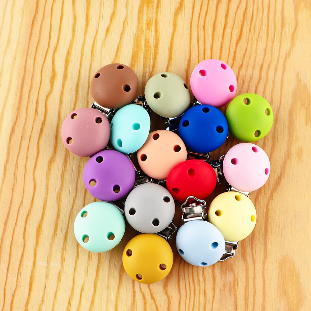 50/100pcs 30mm Baby Silicone Clips Round Shape Pacifer Clips DIY Pacifer Chain For Jewelry Making Bulk Crafts Wholesale
50/100pcs 30mm Baby Silicone Clips Round Shape Pacifer Clips DIY Pacifer Chain For Jewelry Making Bulk Crafts Wholesale